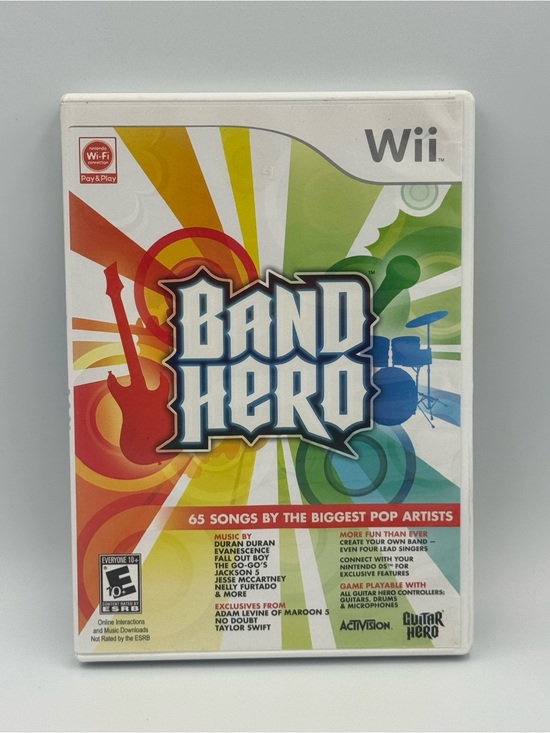 Nintendo Other - Band Hero Wii Taylor Swift Love Story You Belong With Me Tested Complete
